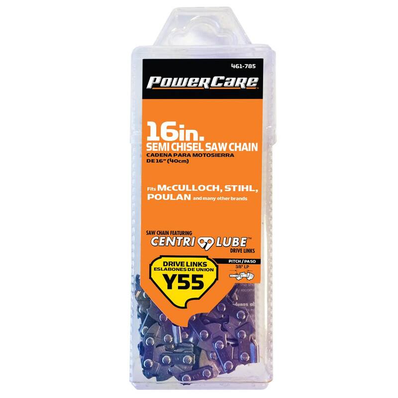Powercare Y55 16 in. Semi Chisel Chainsaw Chain - CL15055PC2