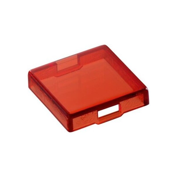 Indicadores de montaje en panel industrial Rafi / Indicadores de interruptores Lumotast 75 Ip65 Lente rojo transparente cuadrada - 5.49.277.052/1301