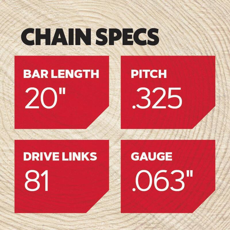 Oregon L81 Chainsaw Chain for 20 in. Bar, Fits Several Stihl Models - L81-21