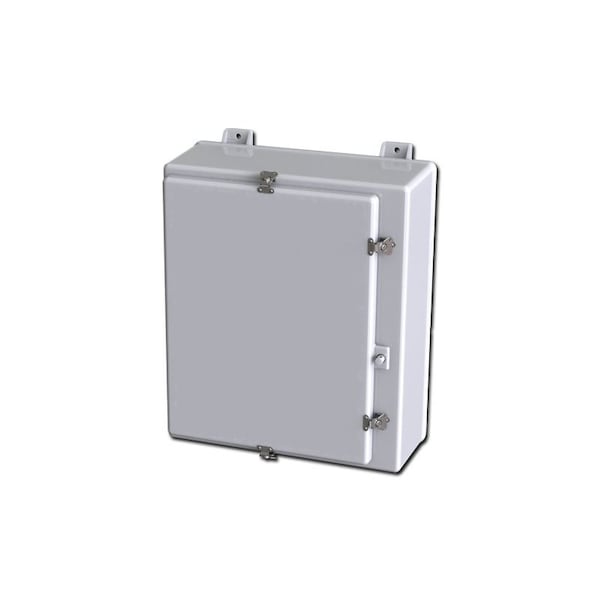 Saginaw Control & Engineering Fiberglass Reinforced Polyester Electrical Enclosures, 27 in H, 9.90 in D, 21.24 in W, Hinged - SCE-24H2010QFGLP