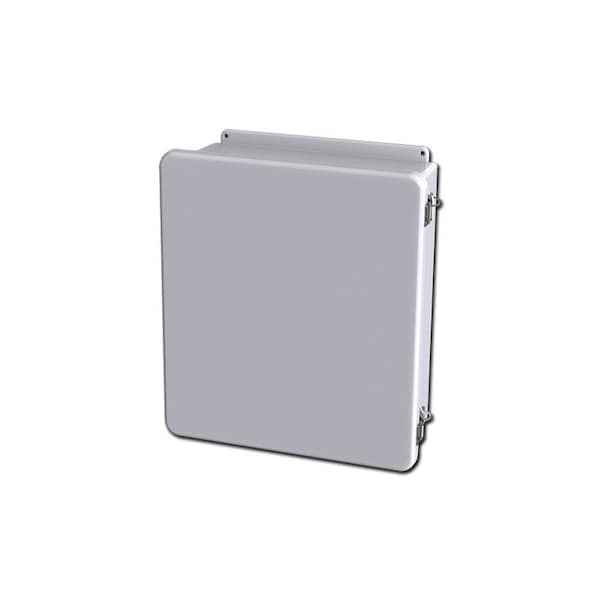 Saginaw Control & Engineering Fiberglass Reinforced Polyester Electrical Enclosures, 17.46 in H, 6.23 in D, 15.46 in W, Hinged - SCE-16147CHQRFG