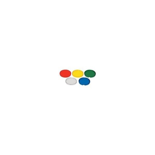 Indicadores de montaje en panel industrial Rafi / Indicadores de interruptor Rafix 16 Lente Redonda Amarilla Transparente - 5.49.259.018/1403
