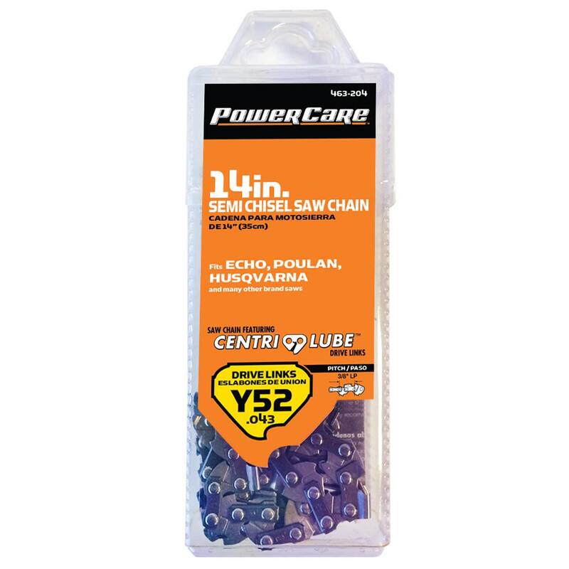 Powercare Y52 14 in. x 0.043 in. Semi Chisel Chainsaw Chain - CL14352PC2