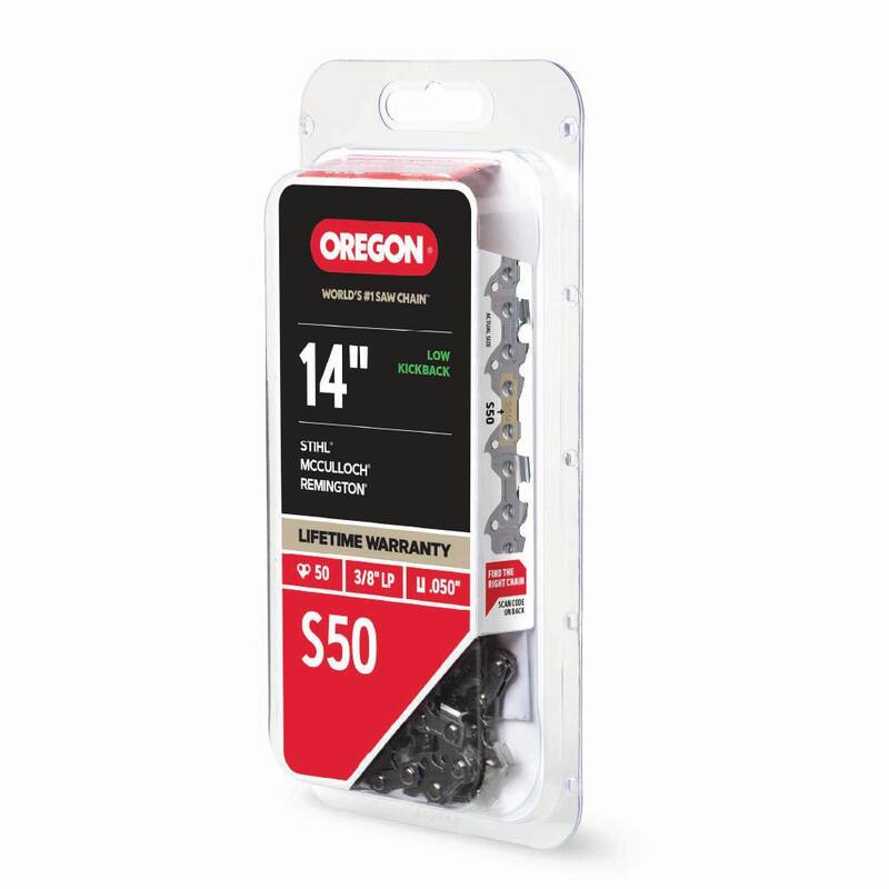 Oregon S50 Chainsaw Chain for 14 in. Bar, Fits Stihl, Remington, McCulloch, Craftsman Homelite and more - S50-21