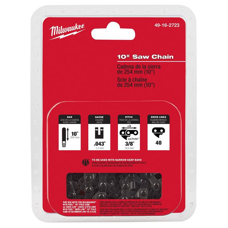 Milwaukee 10 in. Saw Chain (2-Pack) - 49-16-2723-49-16-2723