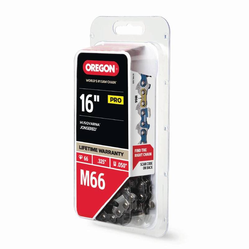 Oregon M66 Chainsaw Chain for 16 in. Bar Fits Echo, Husqvarna and Jonsered, Craftsman, Makita and others - M66-21