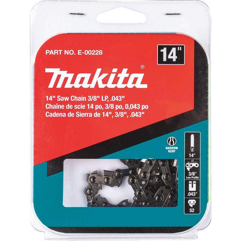 Makita 14 in. 0.043 in. Chainsaw Chain, 3/8 in. LP - E-00228