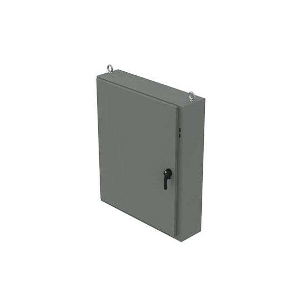 Nvent Hoffman Steel Electrical Enclosures, 48 in H, 24 in D, 40-1/4 in W, NEMA 12, Hinged - A48X1E4024
