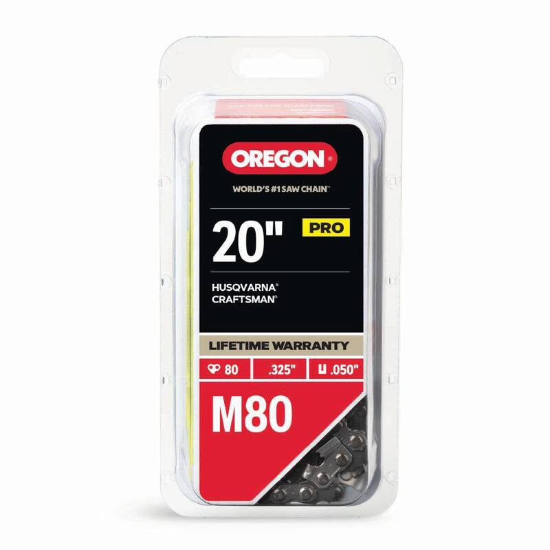 Oregon M80 Chainsaw Chain for 20 in. Bar Fits Husqvarna, Craftsman Jonsered and others - M80-21