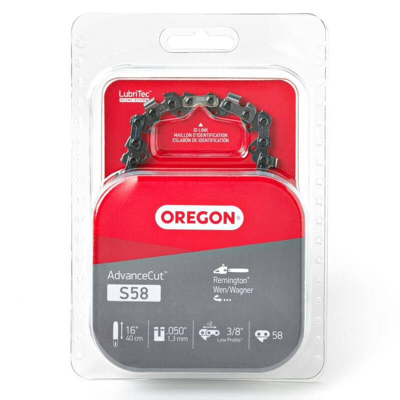 Oregon S58 Chainsaw Chain for 16 in. Bar Fits Remington, Wen, John Deere and Skil - S58