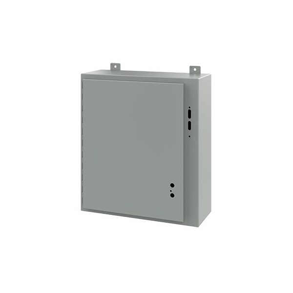 Nvent Hoffman Mild Steel Electrical Enclosures, 24 in H, 8 in D, 21.38 in W, NEMA 12, Hinged - A24SA2208LP