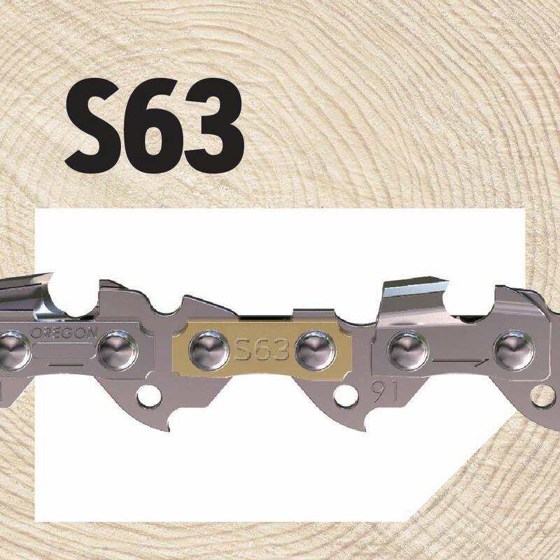 Oregon S63 Chainsaw Chain for 18 in. Bar Fits Craftsman, Worx, and Greenworks - S63
