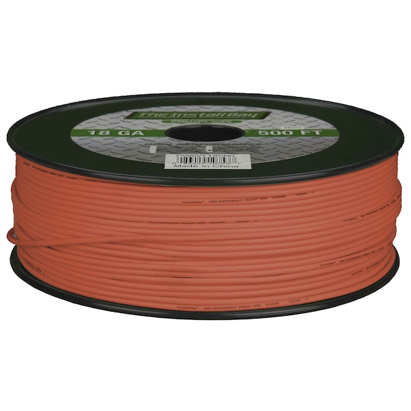 Installbay By Metra 18-Gauge Orange Primary Wire, 500' Spool - PWOR18500