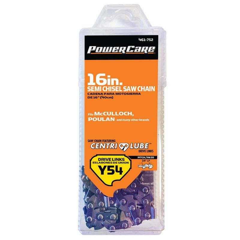 Powercare 16 in. Y54 Semi Chisel Chainsaw Chain - CL15054PC2