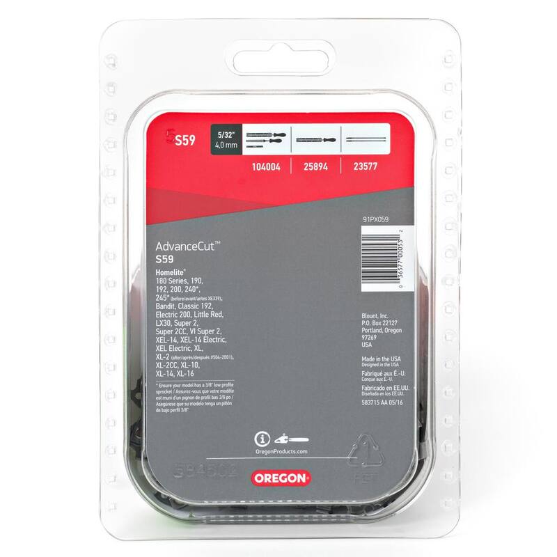 Oregon S59 Chainsaw Chain for 16 in. Bar Fits Homelite models - S59