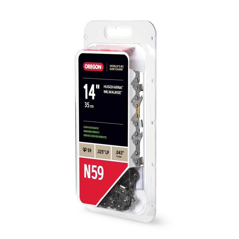 Oregon N59 SpeedCut Nano Saw Chain for 14 in. Bar - 59 Drive Links - fits Husqvarna and Milwaukee models - N59-21