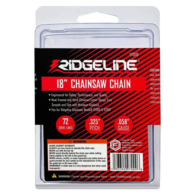 RIDGELINE 18 in. Chainsaw Chain, 72 Links - 97009