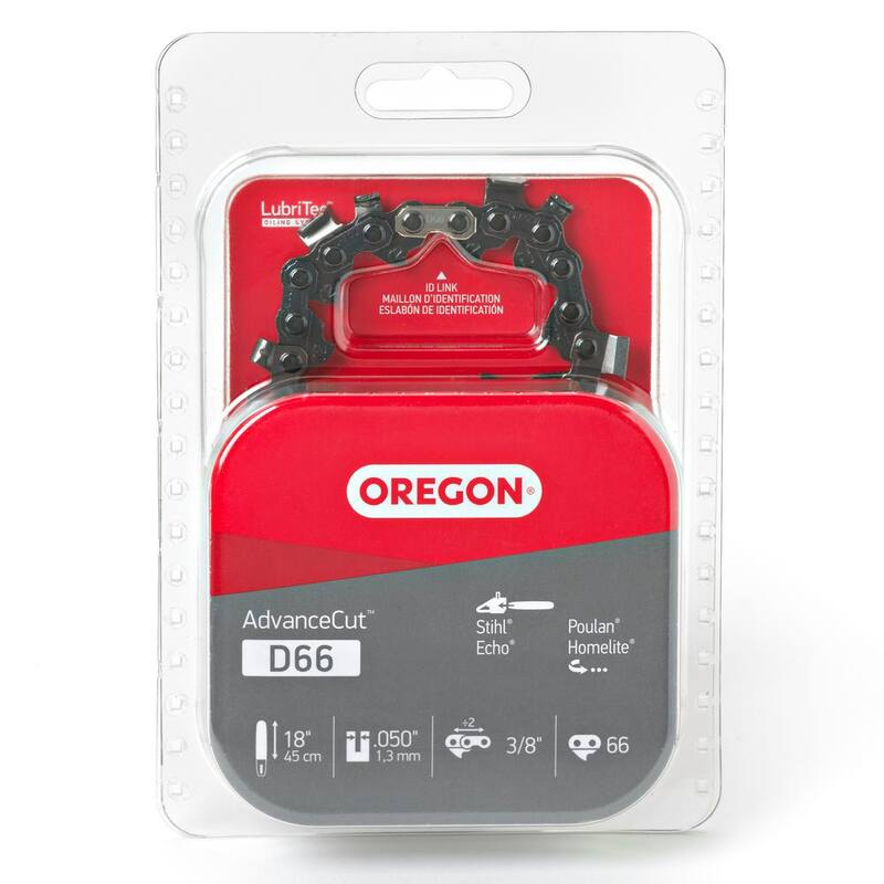 Oregon D66 Chainsaw Chain for 18 in. Bar Fits Echo, Craftsman, Homelite, McCulloch, Poulan, Stihl, Skil and more - D66