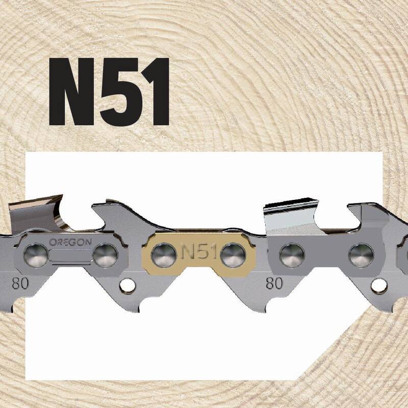 Oregon N51 Chainsaw Chain for 12 in. Bar, Fits Husqvarna Models - N51-21