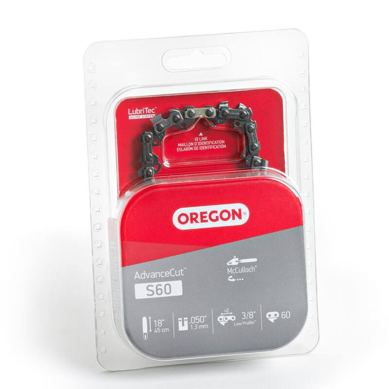 Oregon S60 Chainsaw Chain for 18 in. Bar Fits McCulloch, Troy-Bilt, Mastercraft, Craftsman, Poulan and more - S60