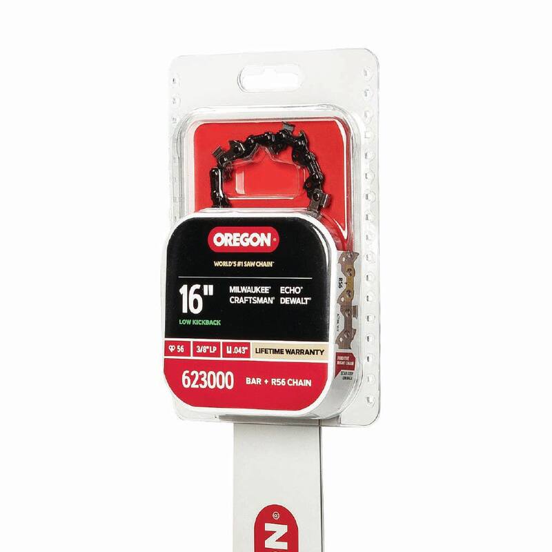 Oregon 16 in. Chainsaw Bar and R56 Chain, Fits Echo, Craftsman, Poulan, Homelite, Husqvarna, Ryobi and More (623000) - 16A041R56-23
