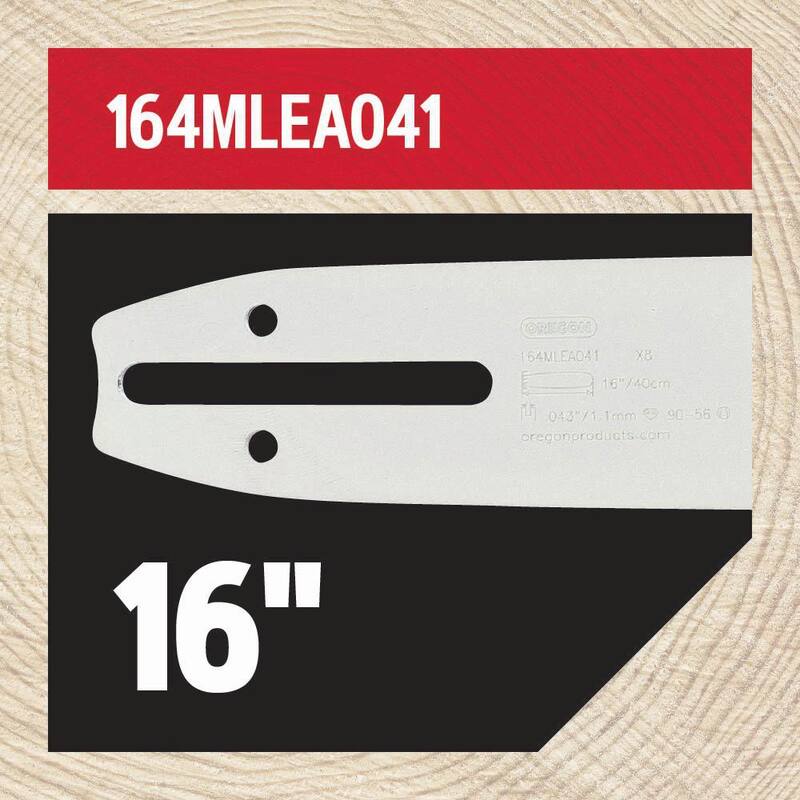 Oregon 16 in. Chainsaw Bar and R56 Chain, Fits Echo, Craftsman, Poulan, Homelite, Husqvarna, Ryobi and More (623000) - 16A041R56-23