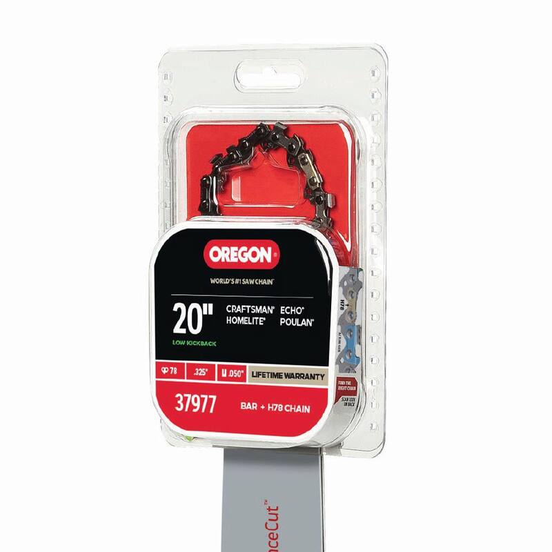 Oregon 20 in. Chainsaw Bar and H78 Chain, Fits Echo, Craftsman, Homelite, Poulan, Ryobi, John Deere and more (37977) - 20K041H78-23