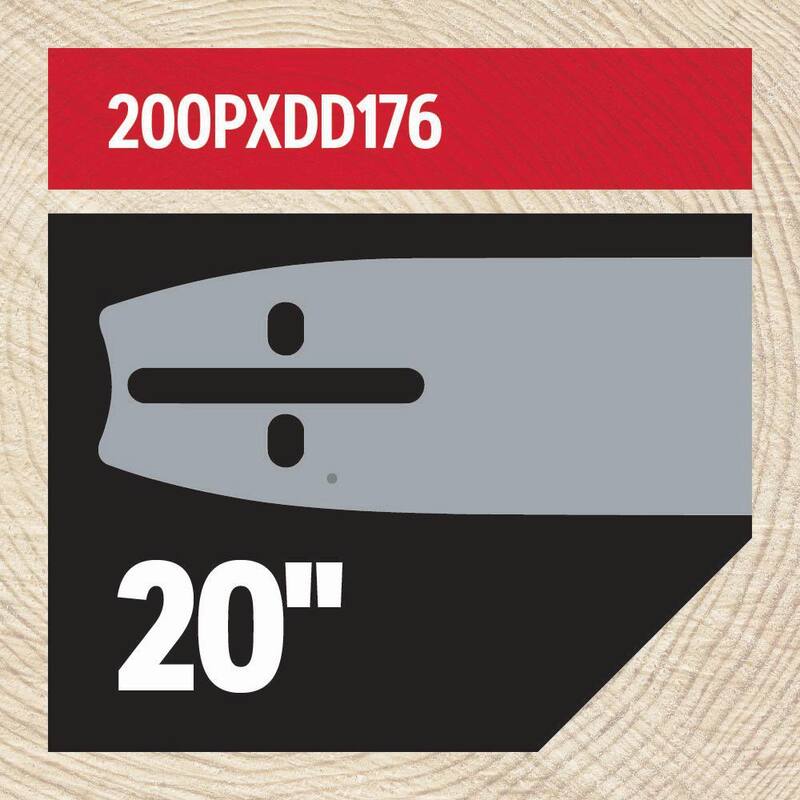 Oregon 20 in. Chainsaw Bar and E70 Chain, Fits Echo, Poulan and McCulloch - 20D176E70-23