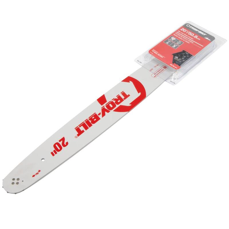 Troy-Bilt Original Equipment 20 in. Chainsaws Bar and Chain Combo for Gas with 78 Drive Links, Replaces OE# 713-05044,795-00602 - 490-700-Y121