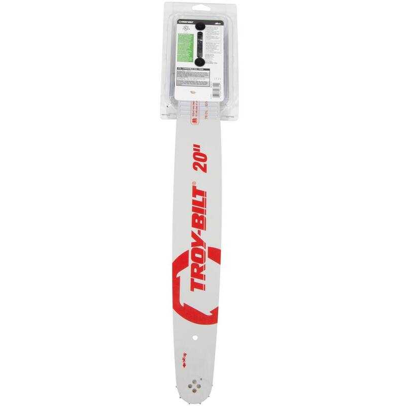 Troy-Bilt Original Equipment 20 in. Chainsaws Bar and Chain Combo for Gas with 78 Drive Links, Replaces OE# 713-05044,795-00602 - 490-700-Y121