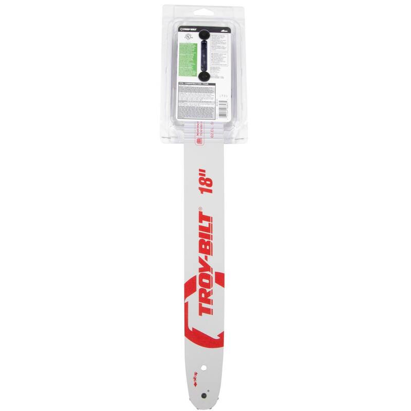 Troy-Bilt Original Equipment 18 in. Chainsaws Bar and Chain Combo for Gas with 62 Drive Links, Replaces OE# 713-05042,795-00543 - 490-700-Y127