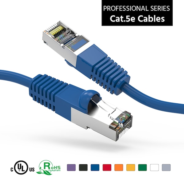 Cable de red blindado CAT5E (FTP) Bestlink Netware - 125 pies - Azul - 100635BL