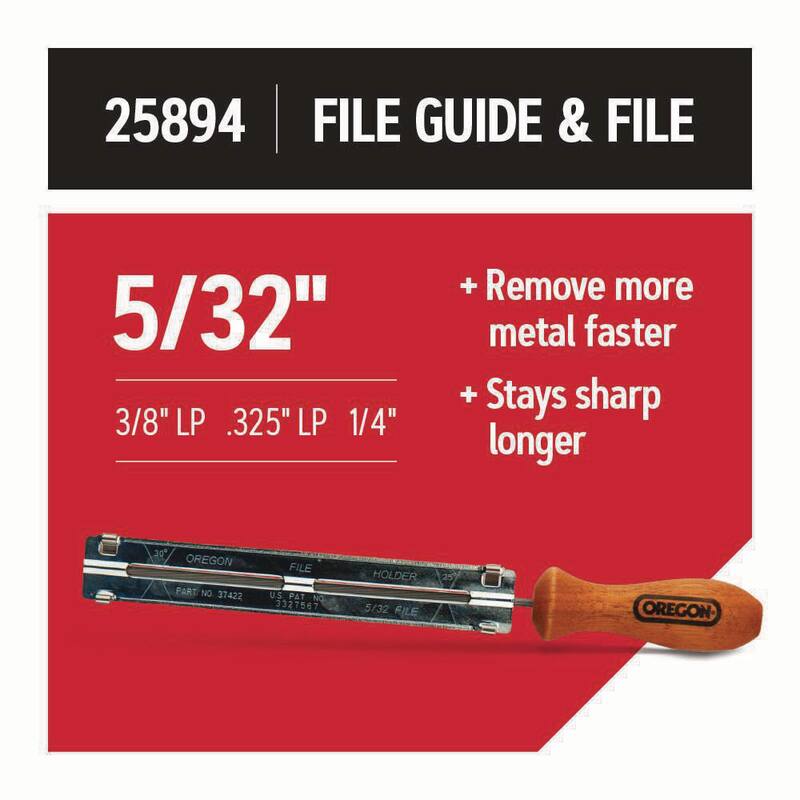 Oregon 18 in. Chainsaw Bar and S62 Chain Bundle with 5/32 in. File and Bar and Chain Oil - 637660