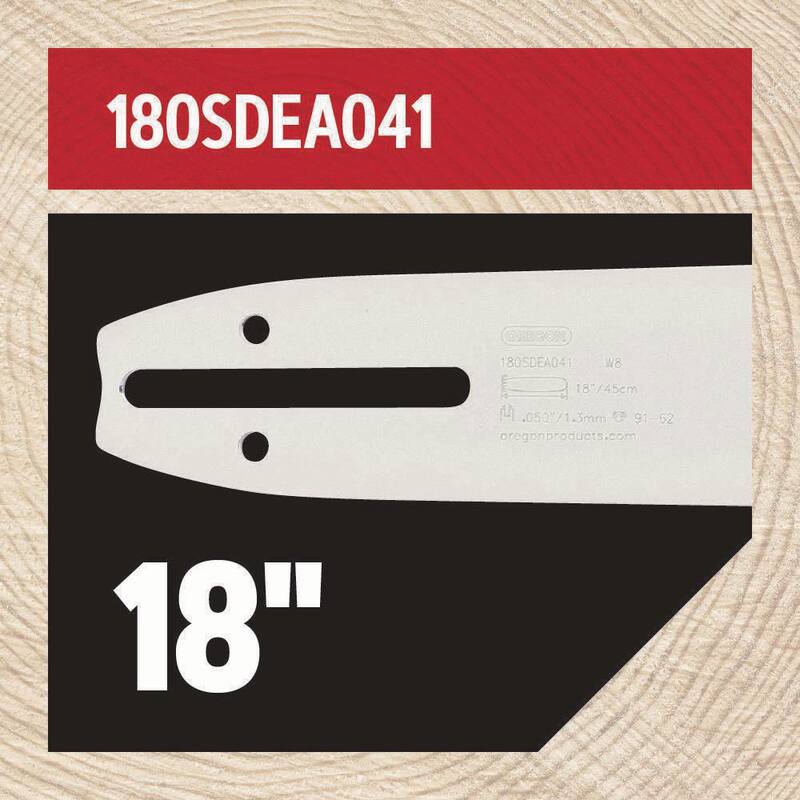 Oregon 18 in. Chainsaw Bar and S62 Chain Bundle with 5/32 in. File and Bar and Chain Oil - 637660