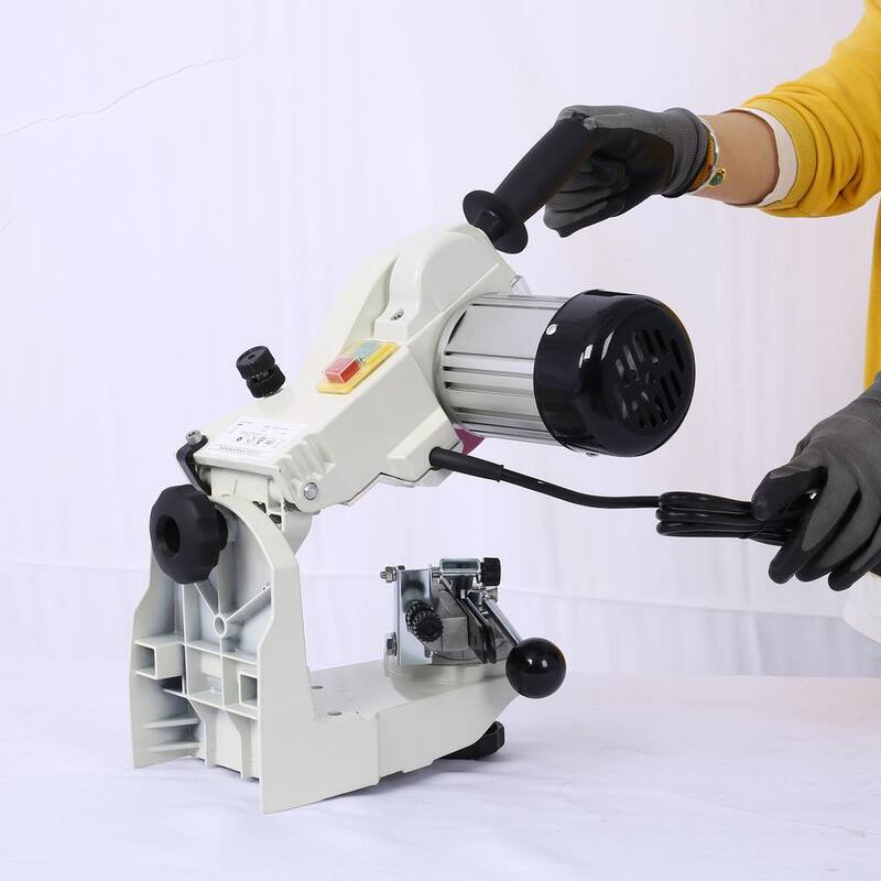 COOLSHARK Chainsaw Sharpener Professional Multi-Angle Adjustable Chain Grinder 120-Volt Bench Grinder for All Chainsaw Chains - CS2312