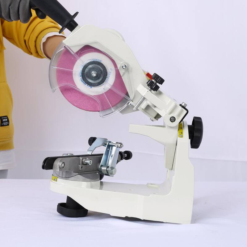 COOLSHARK Chainsaw Sharpener Professional Multi-Angle Adjustable Chain Grinder 120-Volt Bench Grinder for All Chainsaw Chains - CS2312