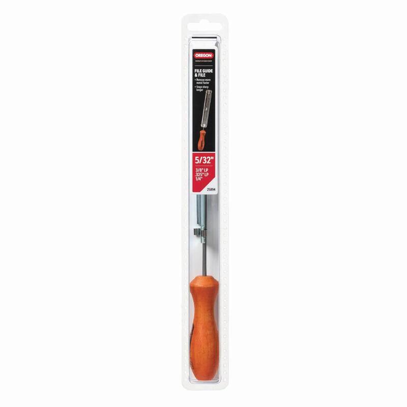 Oregon Chainsaw File Guide, Includes 5/32 in. Round Saw Chain File, for 3/8 in. low profile and 1/4 in. pitch saw chain 25894 - 25894-21