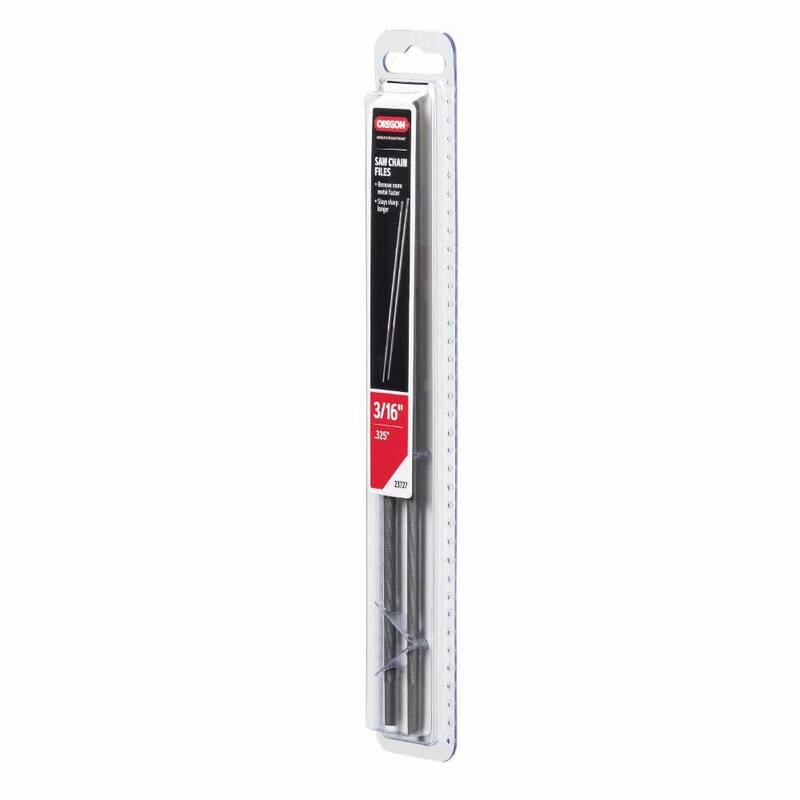 Oregon 3/16 in. Round Saw Chain Files (2-Pack) for Sharpening 0.325 in. Pitch Saw Chain 23727 - 23727-21