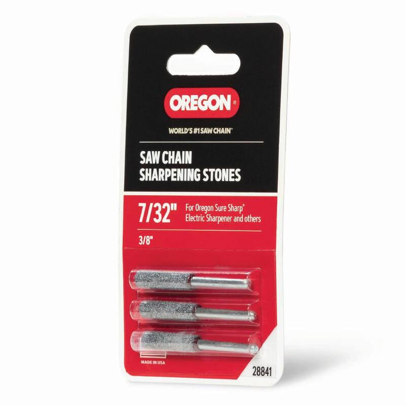 Oregon 7/32 in. Sharpening Stones (3-Pack) for Suresharp Handled Grinder, for 3/8 and 0.404 in. Saw Chain 28841 - 28841-21