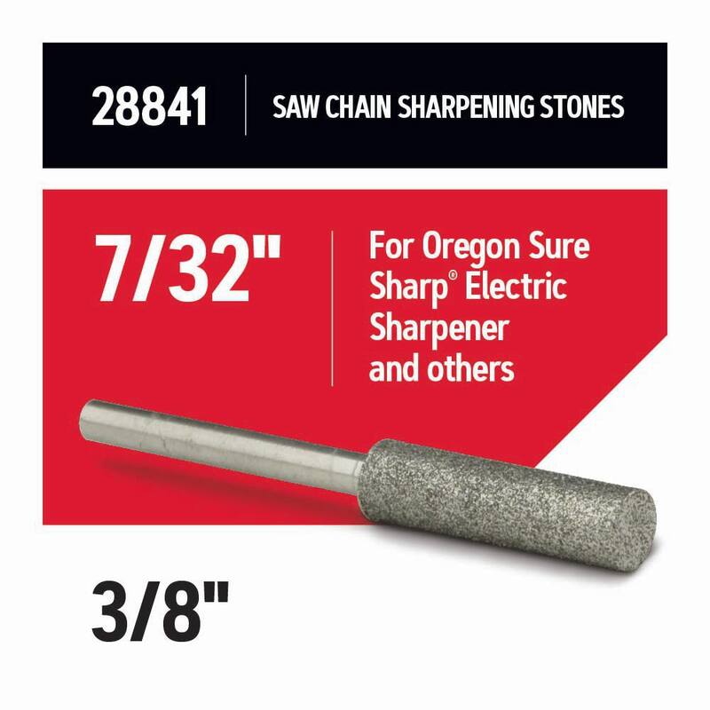 Oregon 7/32 in. Sharpening Stones (3-Pack) for Suresharp Handled Grinder, for 3/8 and 0.404 in. Saw Chain 28841 - 28841-21