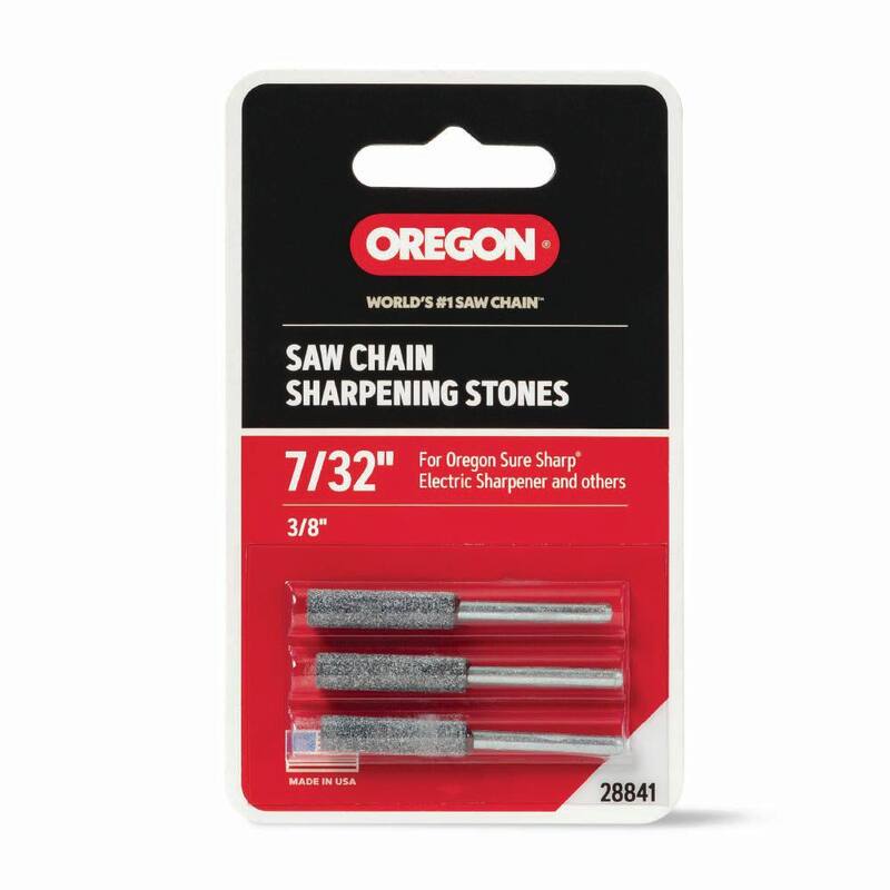 Oregon 7/32 in. Sharpening Stones (3-Pack) for Suresharp Handled Grinder, for 3/8 and 0.404 in. Saw Chain 28841 - 28841-21