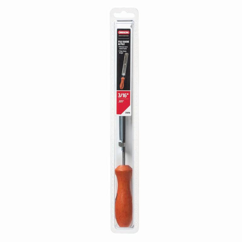 Oregon Chainsaw File Guide, Includes 3/16 in. Round Saw Chain File for sharpening 0.325 in. pitch saw chain 25896 - 25896-21