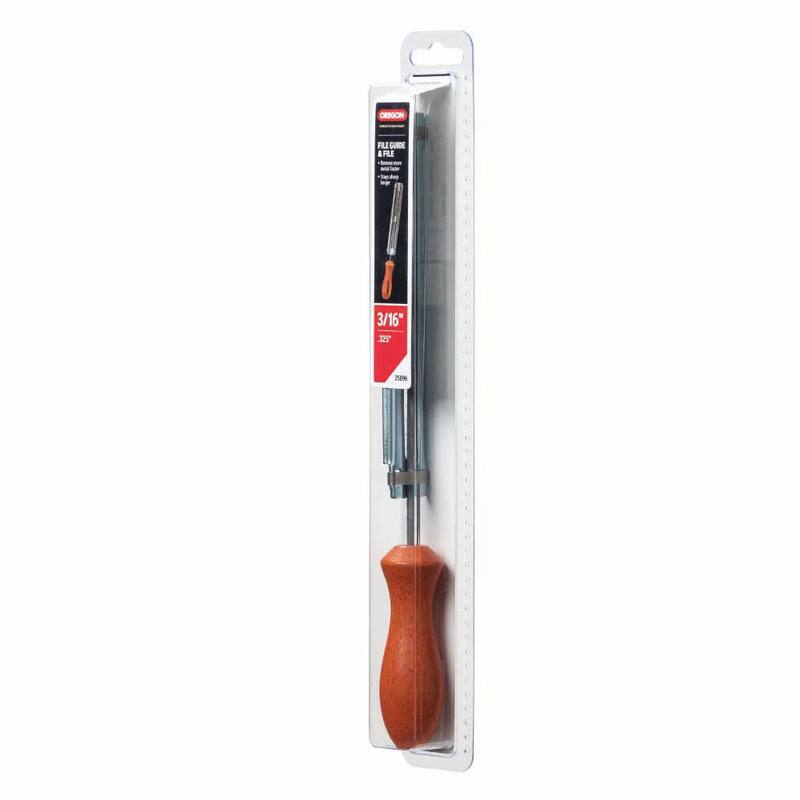 Oregon Chainsaw File Guide, Includes 3/16 in. Round Saw Chain File for sharpening 0.325 in. pitch saw chain 25896 - 25896-21