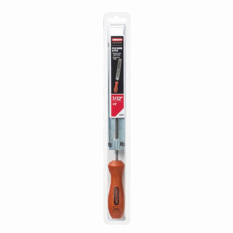 Oregon Chainsaw File Guide, Includes 7/32 in. Round Saw Chain File, for 3/8 in. and 0.404 in. pitch saw chain 25892-21 - 25892-21
