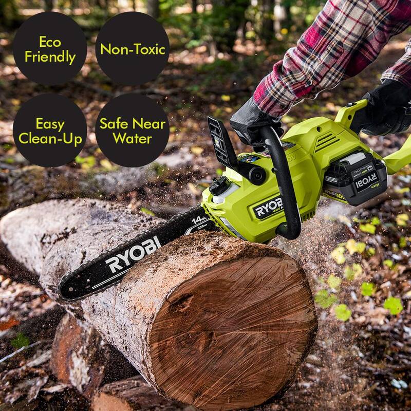 RYOBI 24 oz. Biodegradable Bar and Chain Oil - RYBIO24