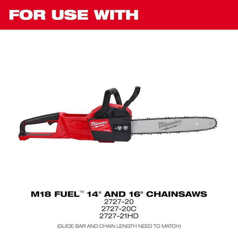 Milwaukee 16 in. Chainsaw Bar - 48-09-3001