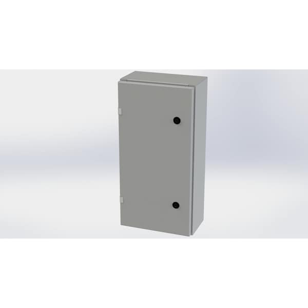 Saginaw Control & Engineering Carbon Steel Electrical Enclosures, 24 in H, 6 in D, 12 in W, NEMA 3R, 4, 12, 13, Hinged - SCE-24EL1206LP