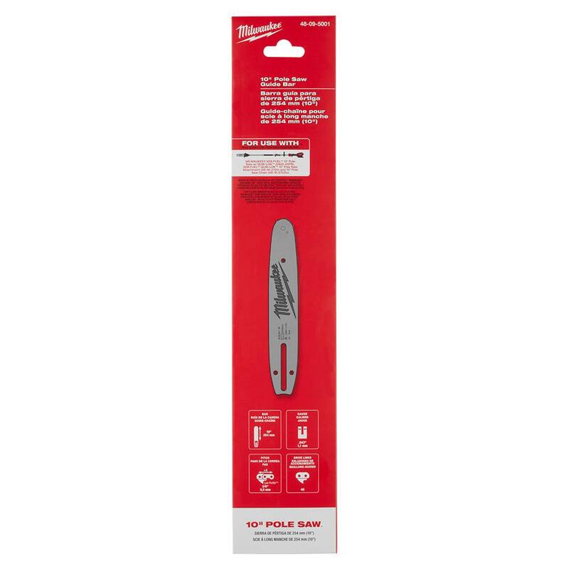 Milwaukee 10 in. Chainsaw Bar - 48-09-5001