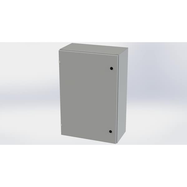 Saginaw Control & Engineering Carbon Steel Electrical Enclosures, 36 in H, 12 in D, 24 in W, NEMA 3R, 4, 12, 13, Hinged - SCE-36EL2412LP