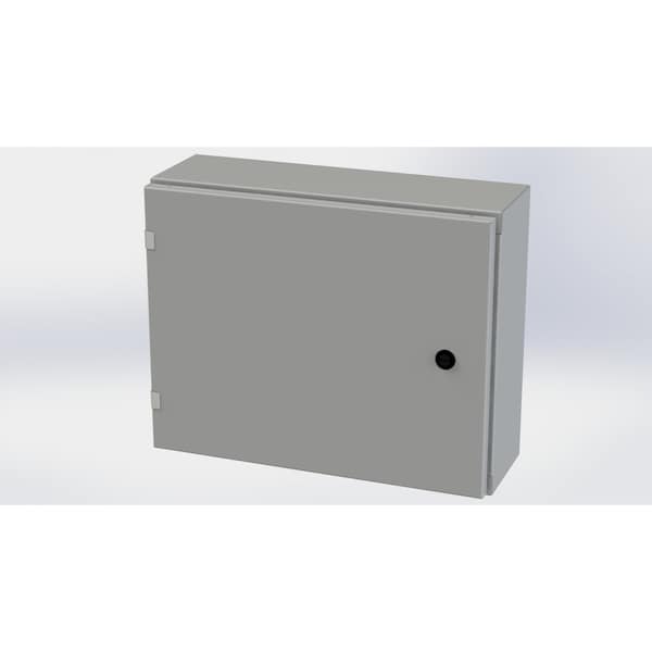 Saginaw Control & Engineering Carbon Steel Electrical Enclosures, 16 in H, 6 in D, 20 in W, NEMA 3R, 4, 12, 13, Hinged - SCE-16EL2006LP